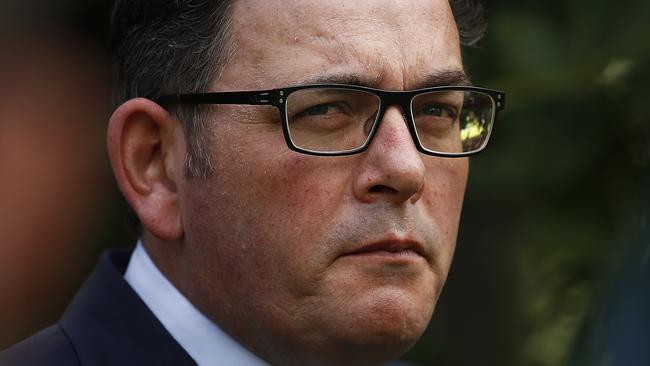 Victorian Premier Daniel Andrews in Melbourne on Thursday. Picture: Getty Images