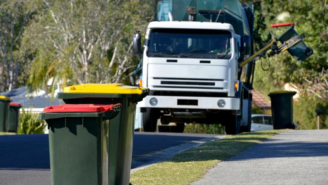 A state government agency is pushing for fortnightly garbage collection to encourage recycling. Generic picture