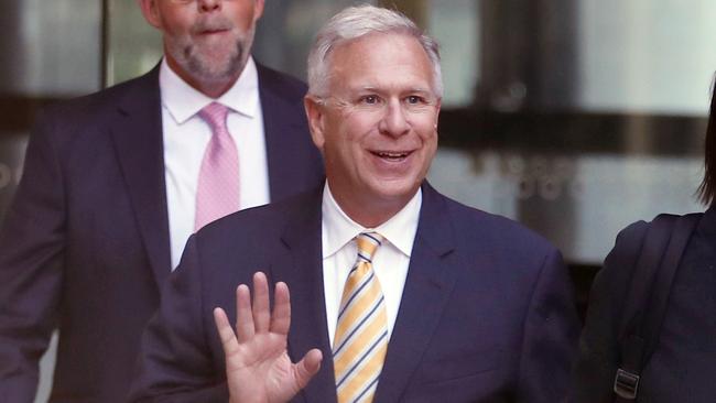Apple executive Phil Schiller leaves the Federal Court in Melbourne on Monday. Picture: NCA NewsWire / David Crosling
