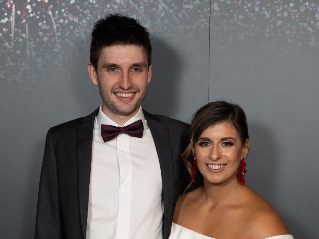 Declan Martin and Tahlia De Leonardis were among more than 500 guests who welcomed the new year in grand style with a glittering New Year’s Eve Gala Ball at the Adelaide Convention Centre. 