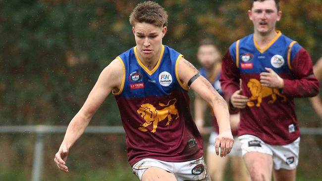 Kain Hall in action for South Morang. Picture: Hamish Blair