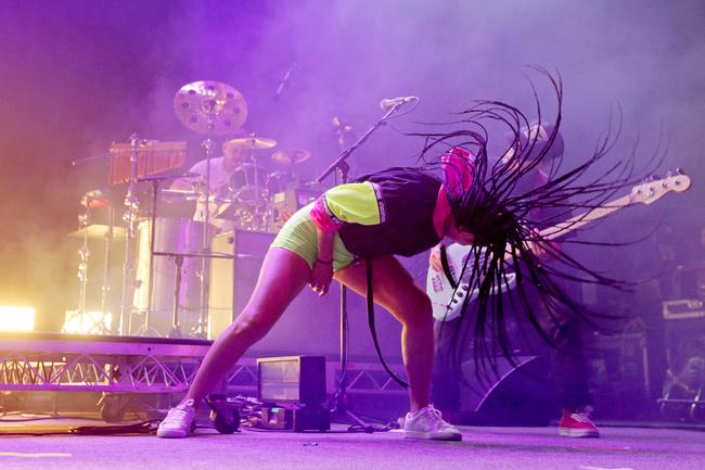 Anderson .Paak & The Free Nationals perform at the Marion Bay Falls festival. Picture: PATRICK GEE