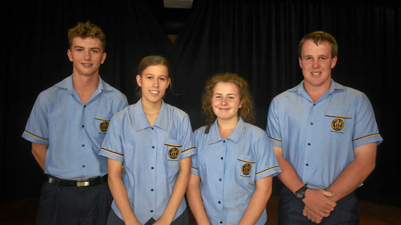 TOP OF CLASS: Roma State College Year 12 captains Ben York and Kirsten Steinohrt achieved the school's best OP scores. All students ended up with a score above 15. Picture: Joshua Macree