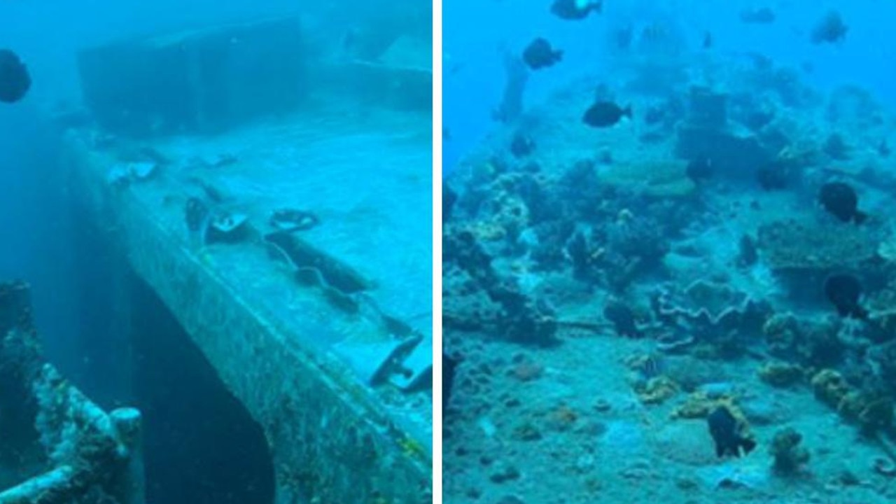 WATCH: Rare glimpse of navy wreck’s cyclonic transformation