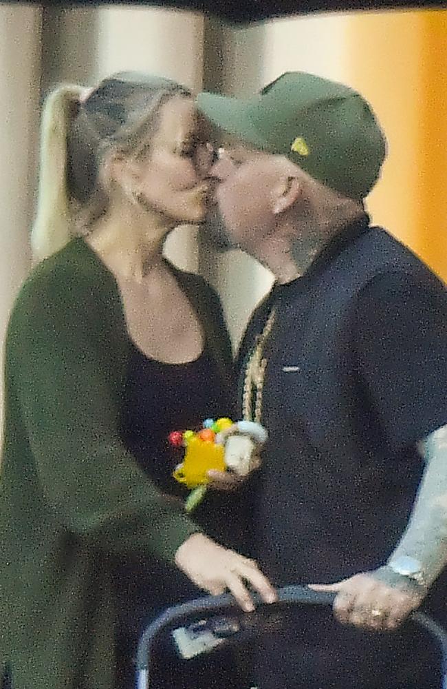 Diaz and Madden shared a rare PDA. Picture: @CelebCandidly/MEGA