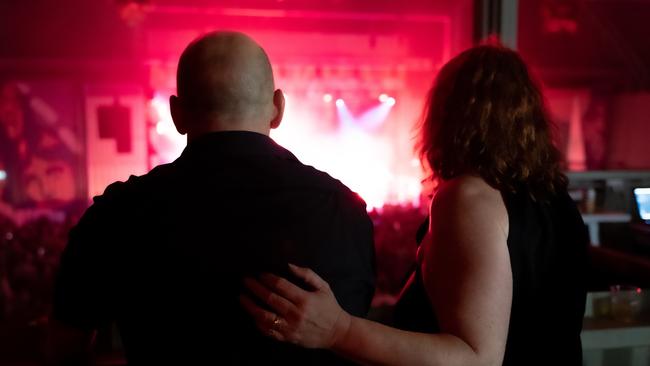 NightQuarter owners Ian Van der Woude and Michelle Christoe watch on.