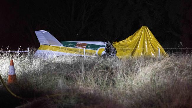 Two people died in a fatal plane crash outside Canberra. Picture: NCA NewsWire/Gary Ramage