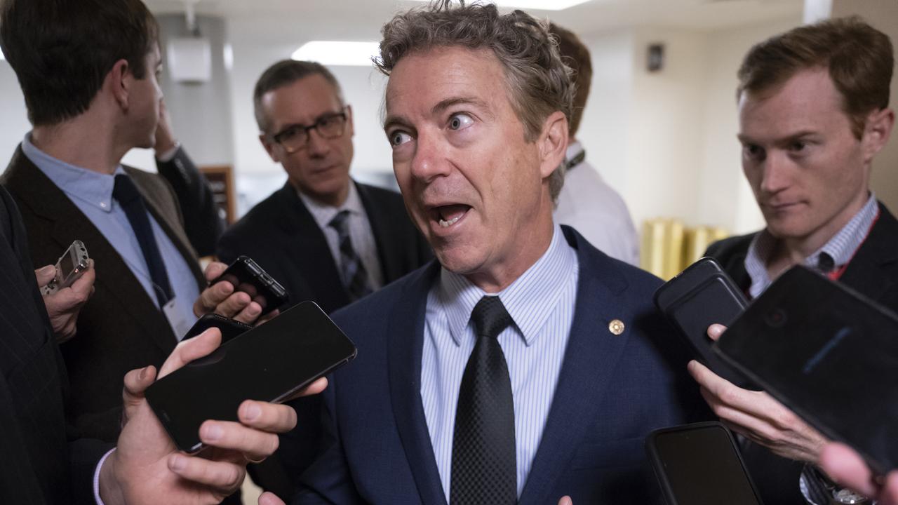 Senator Rand Paul threatened to reveal the name of the whistleblower. Picture: J. Scott Applewhite/AP