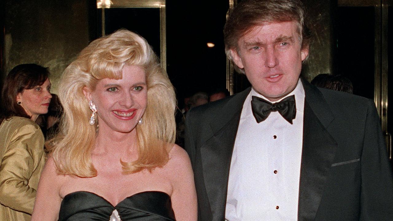 Donald and Ivana Trump — pictured in 1989 — went through a messy, expensive public divorce. Picture: Swerzey/AFP Photo