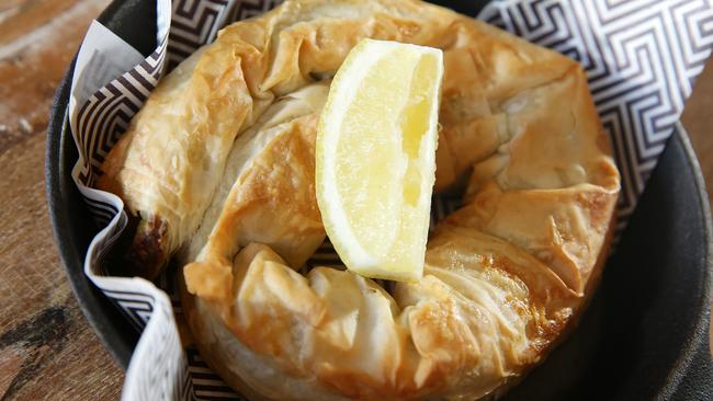 Spanakopita, always a favourite, is on the menu.