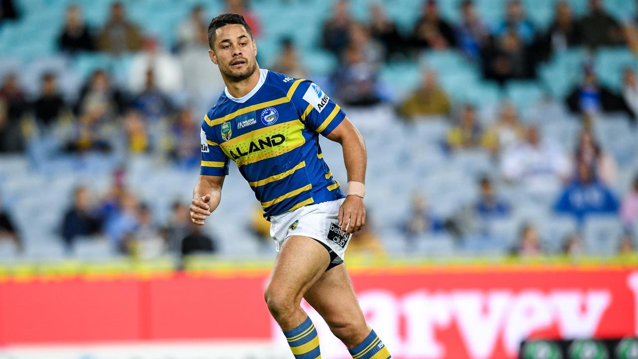 Jarryd Hayne playing for the Parramatta Eels in 2018. Picture: AAP/Brendan Esposito