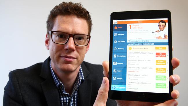 MedAdvisor chief Josh Swinnerton expects 50 per cent of pharmacies to have the app by year’s end.