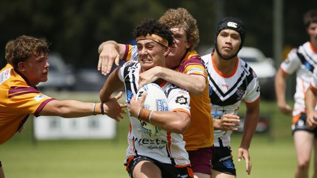 BrooklynMilfordDALEY Cup Rd 1 at Kirkham Oval Macarthur Wests Tigers vs Riverina Bulls Camden Valley Wy, Elderslie NSW 2570, Australia,Picture Warren Gannon Photography