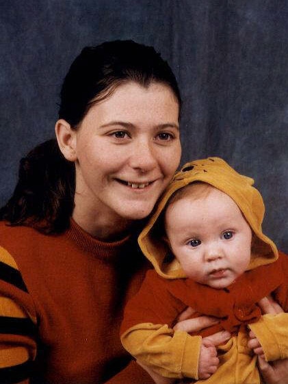 Amber Haigh with her son Royce in 2002.