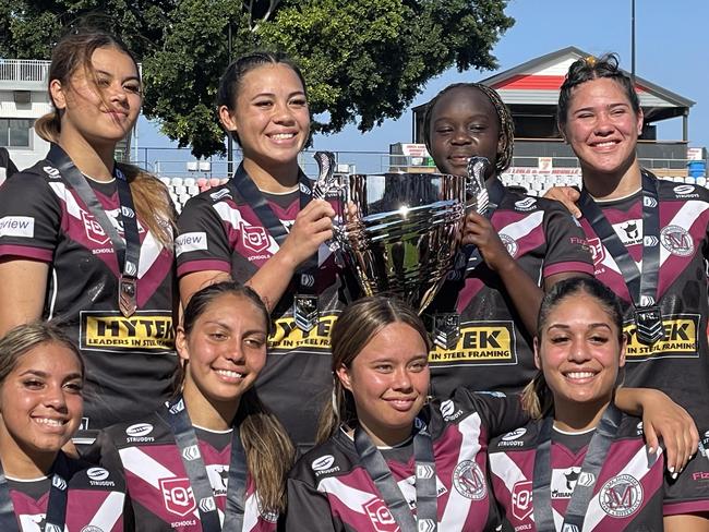 Marsden SHS celebrates its historic schoolgirls win.