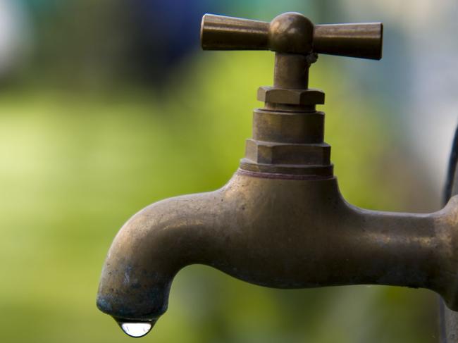 Generic image of garden tap faucet dripping water.