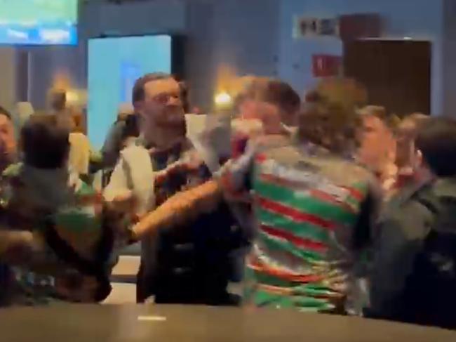 NRL rivalry explodes in massive fan brawl