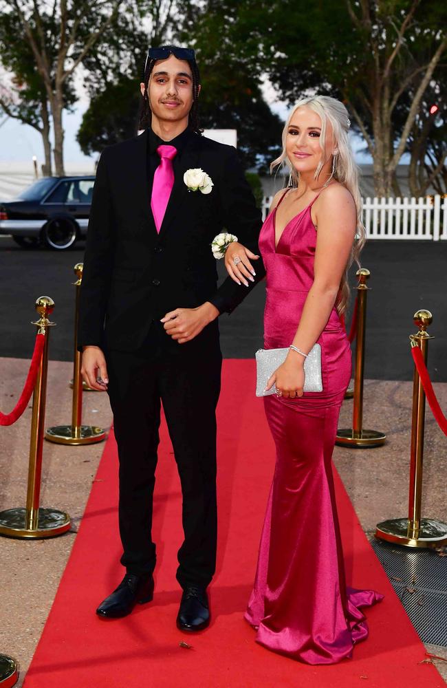 Tanisha Blunt and Tyson James at year 12 formal, Unity College. Picture: Patrick Woods.