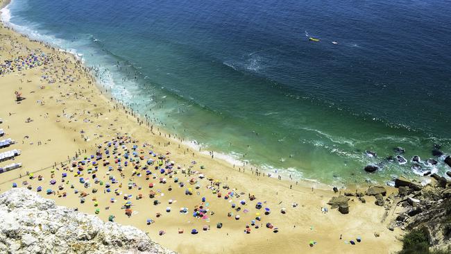 The beach at Nazare. Picture: Emily McAuliffe