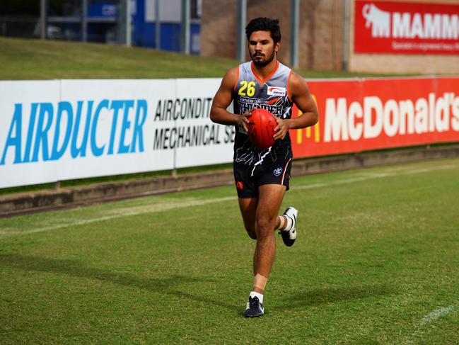 NT Thunder Daniel Weetra at training.