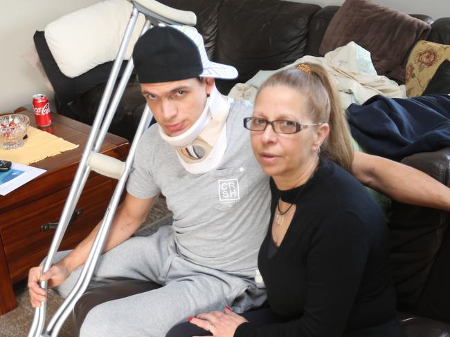 Riccardo Accaputo feared for the safety of his aunt Maria Accaputo when a gang of masked men ransacked their home. Picture: Mark Wilson