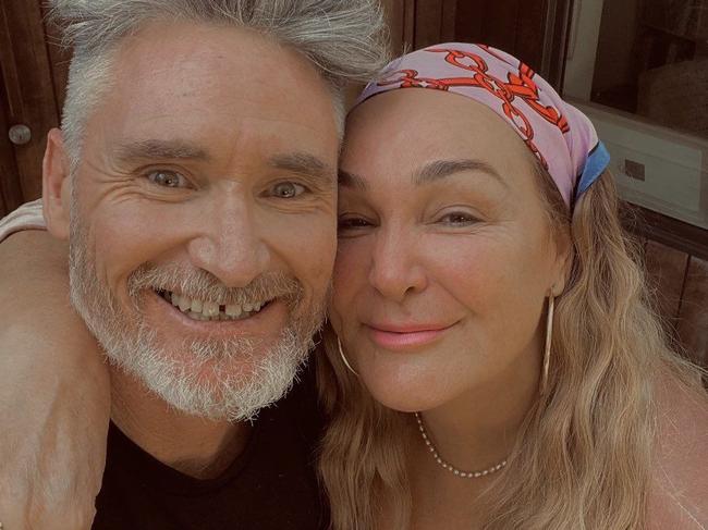 Hughesy and Kate reunited today, with the latter posting a grovelling apology after her comments on The Project. Picture: Kate Langbroek/Instagram