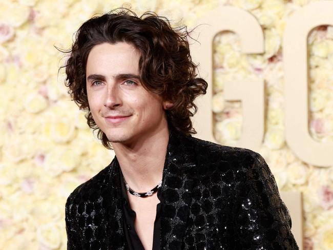 Chalamet attended the Golden Globe Awards at The Beverly Hilton hotel in January. Picture: Michael TRAN / AFP