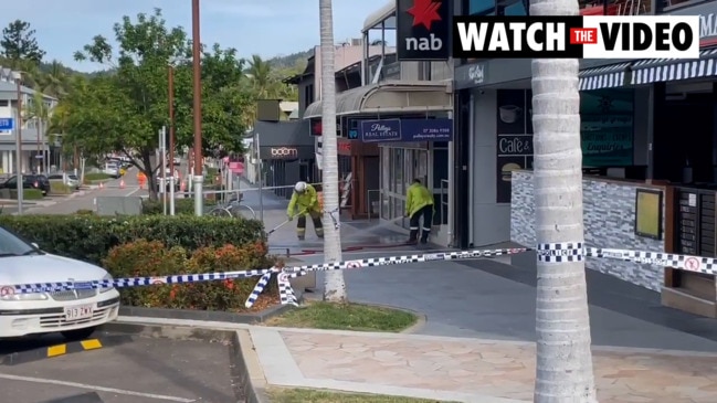 Airlie Beach police shooting footage