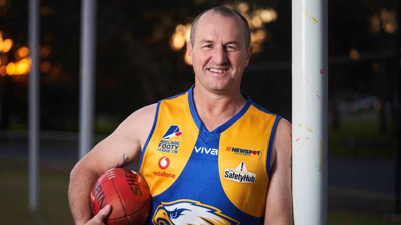 Elizabeth Football veteran, Steve Johnson at Argana Park in Elizabeth Downs, will play his 600th game of senior football this Saturday, Thursday, July 23, 2020. Picture: MATT LOXTON