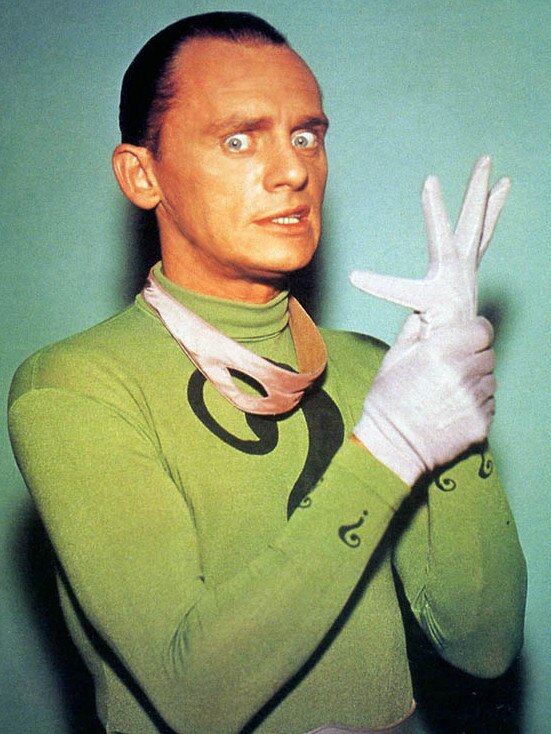 Frank Gorshin as The Riddler in the TV show Batman.