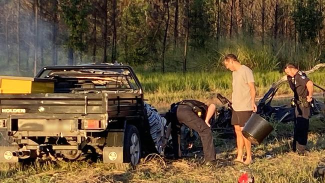 A man has died in a crash on the Bruce Highway, south of Cardwell.