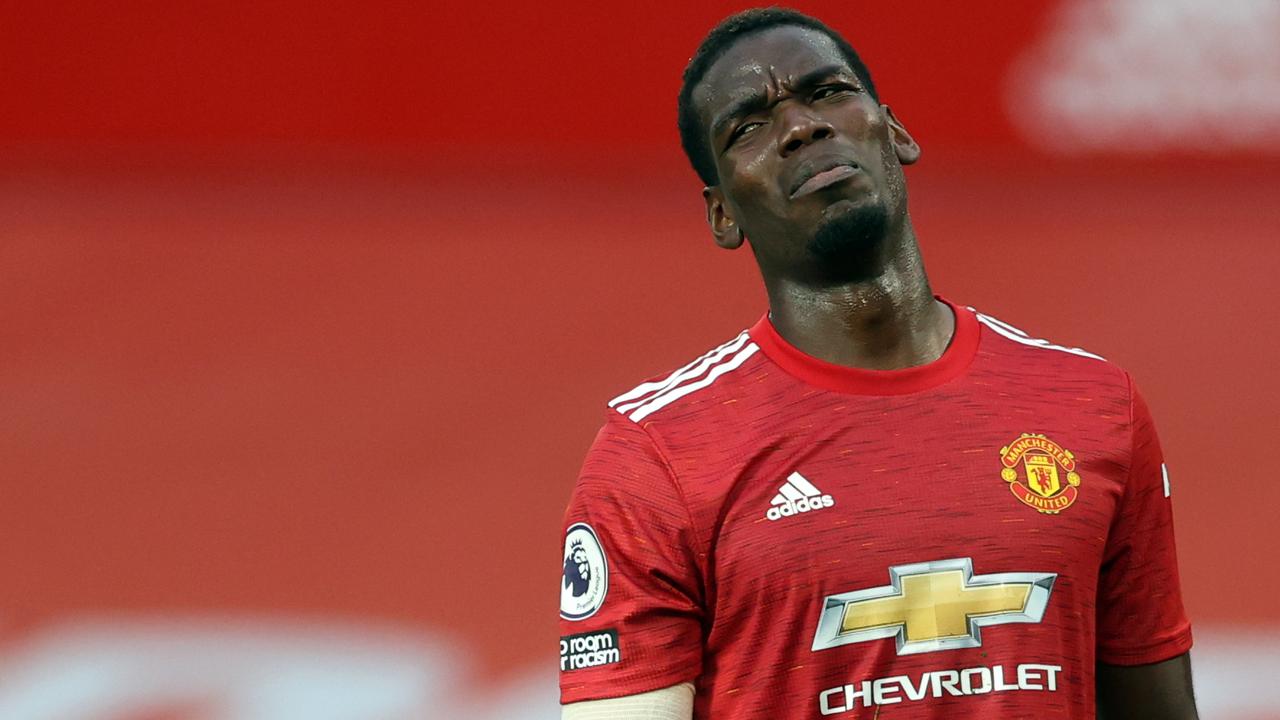 Paul Pogba still does not fit into United’s plans. (Photo by CARL RECINE / AFP)