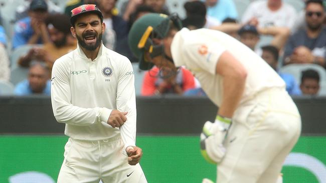 Virat Kohli’s men had no trouble with the wicket. Pic: AAP 