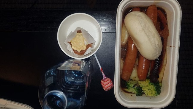 A supposed lactose-free meal served to a guest in Brisbane’s hotel quarantine. Picture: Supplied