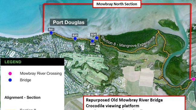 Mowbray North plan of the Wangetti Trail.