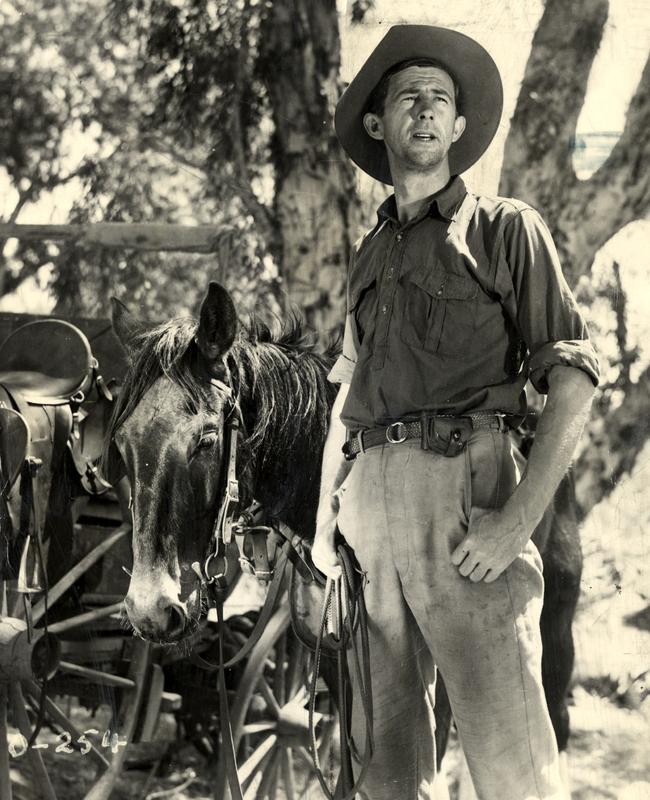 Actor Chips Rafferty as Dan McAlpine in a scene from the 1946 film The Overlanders.