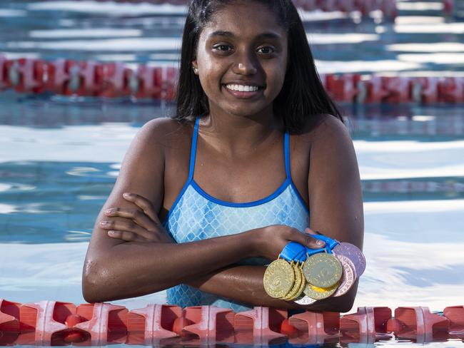 Renae Prasad with her medals from the Fijian championships. Pictures: Matthew Vasilescu