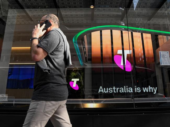 SYDNEY, AUSTRALIA - NewsWire Photos, SEPTEMBER, 30, 2021: Signage is seen at the Telstra store in the CBD of Sydney. Picture: NCA NewsWire/Bianca De Marchi