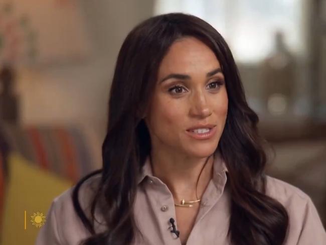 Meghan Markle has opened up about her past trauma. Picture: CBS Sunday Morning