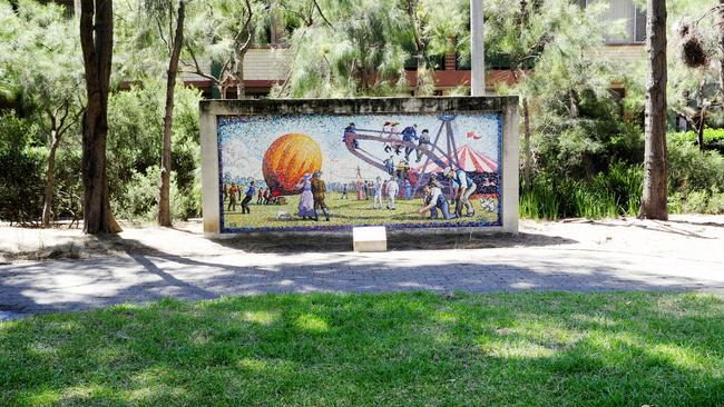 The Wimbo Park mural, pictured here, was removed in 2017. The plans for the new park would see it returned,