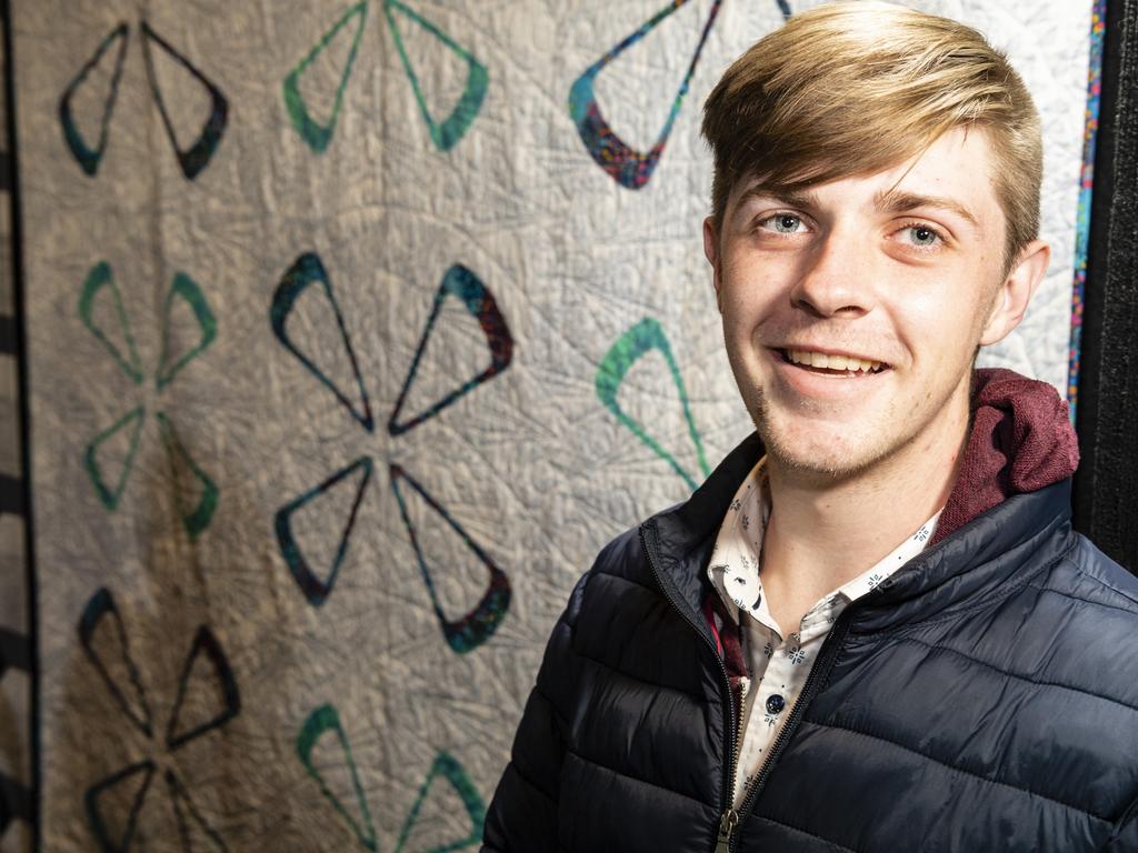 Australian artisan Jackson Cook of the House of Jackson with his work on show at Craft Alive at the Goods Shed, Saturday, May 21, 2022. Picture: Kevin Farmer