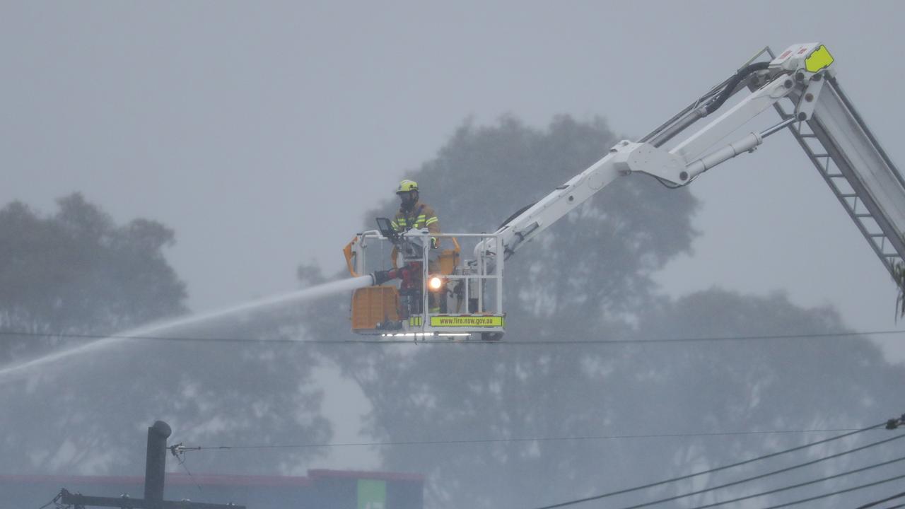 A factory burns down in Rydalmere. Picture: John Grainger