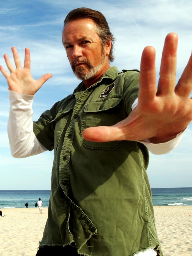 Singer Steve Killeby from the band 'The Church' on Bondi Beach in Sydney. The band initially did not like the sound of their 1998 hit song 'Under The Milky Way'.