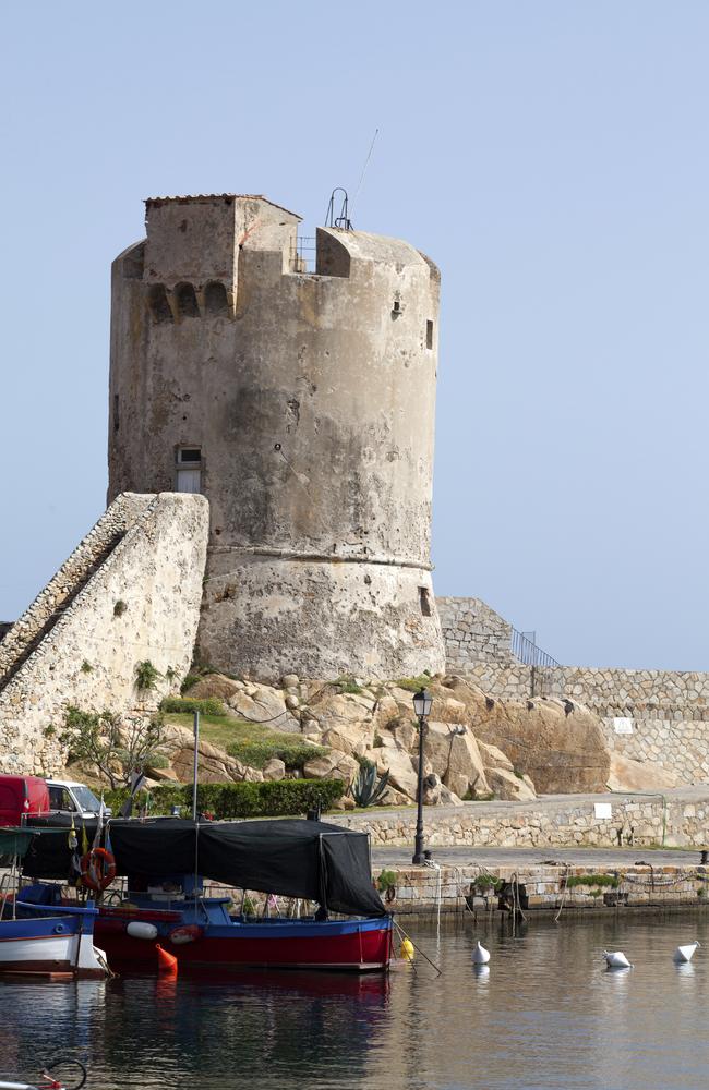 Torre degli Appiani, ancient tower in Marciana Marina, Elba Island.