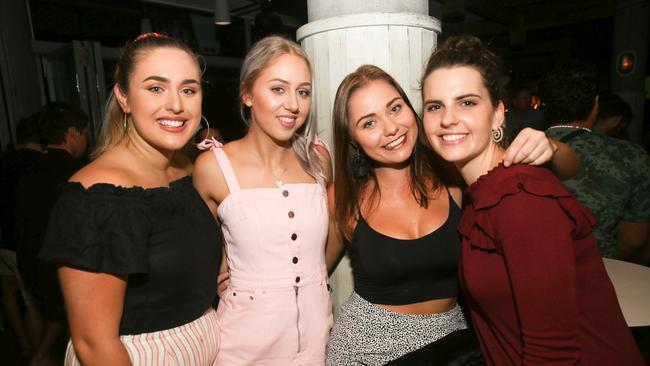 PIER BAR: Camille Poupardin, Demi Lankester, Avalon Gardner and Emma Kearney