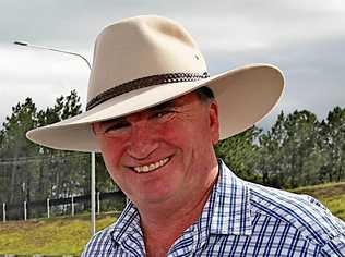 ON THE LOOSE: Barnaby Joyce. Picture: Rowan Schindler