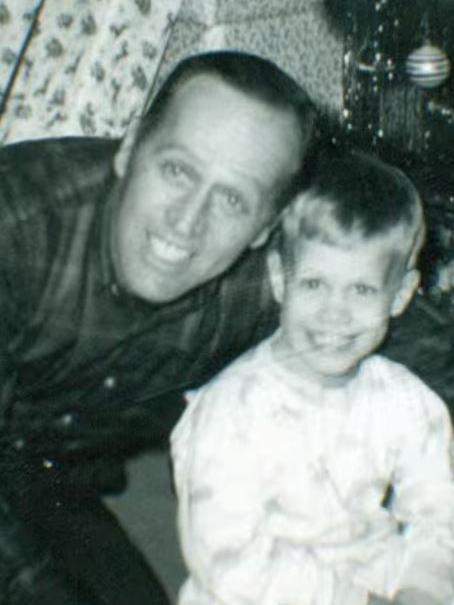 Mark DeFriest pictured here as a child with his father. Picture: The Life and Times of Mark DeFriest