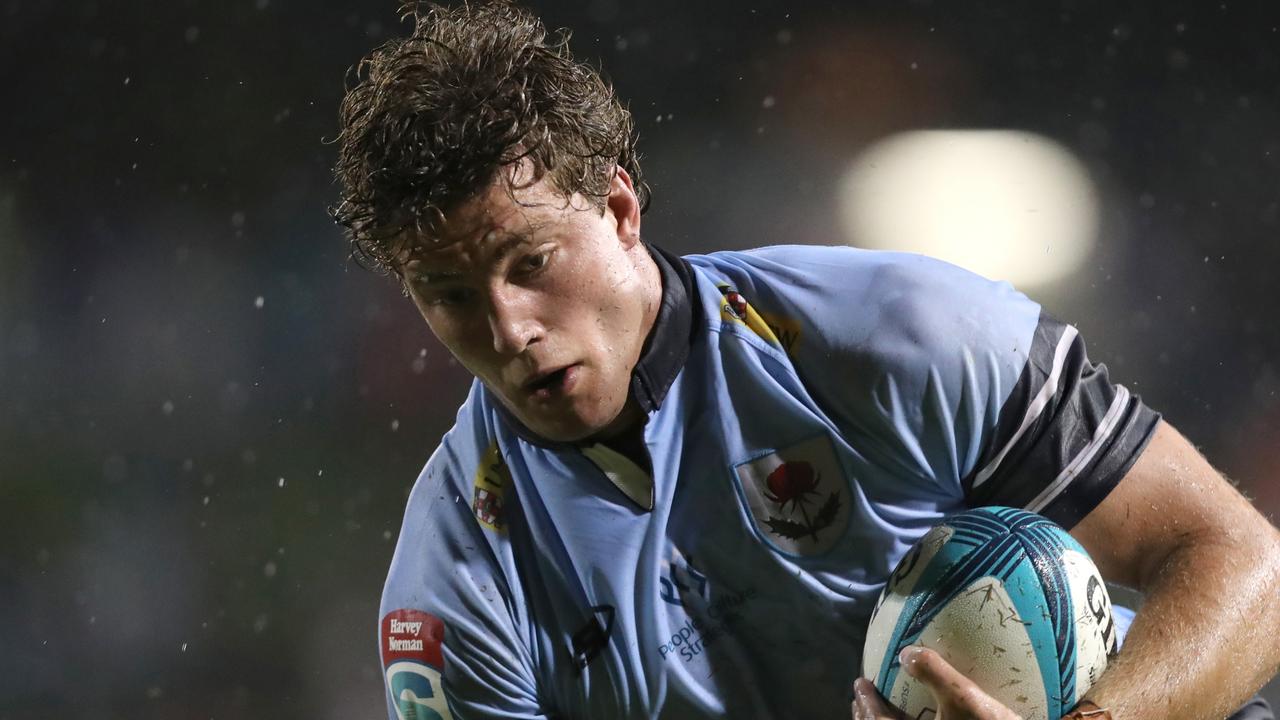 Harris scored the Tahs’ first-half try. (Photo by Jeremy Ng/Getty Images)