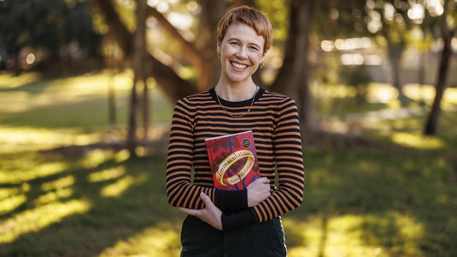 Anna McGahan, 35, is the winner of The Australian/Vogel prize for a young writer. Picture: Glenn Hunt
