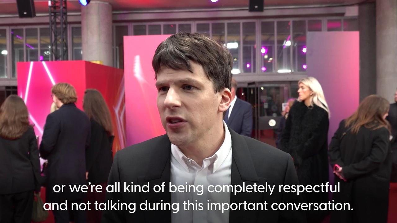 Jesse Eisenberg says his new film about a Holocaust tour is not sanctimonious